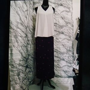 Cherokee Black and purple Maxi Pencil Skirt for Cocktail
